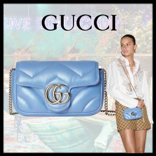 【グッチ GUCCI】完売前に!ggマーモント スーパーミニバッグ 476433aadu24322